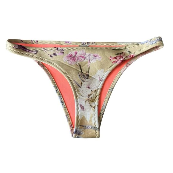 Triangl Tan Coco Neoprene Bikini Bottoms size XL Floral Print - Picture 1 of 6